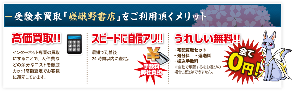 受験本買取「受験本アカデミー」をご利用いただくメリット